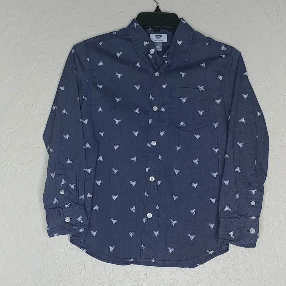Old Navy Button Front Shirt Size M (8) Kid‎